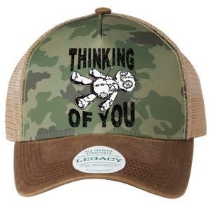 Thinking Of You Voodoo Doll Funny Halloween 2024 Gift Legacy Tie Dye Trucker Hat