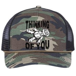 Thinking Of You Voodoo Doll Funny Halloween 2024 Gift Retro Rope Trucker Hat Cap