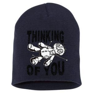 Thinking Of You Voodoo Doll Funny Halloween 2024 Gift Short Acrylic Beanie