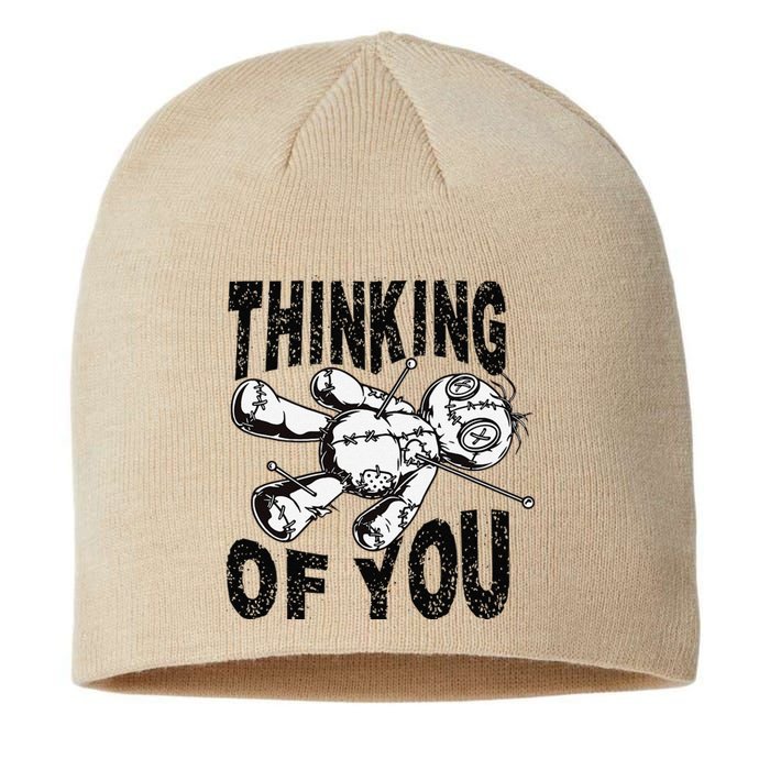 Thinking Of You Voodoo Doll Funny Halloween 2024 Gift Sustainable Beanie