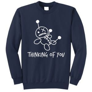 Thinking Of You Funny Voodoo Doll Valentine's Day Joke Gifts Sweatshirt