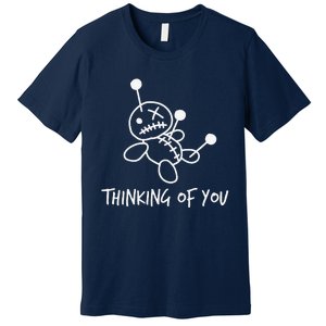 Thinking Of You Funny Voodoo Doll Valentine's Day Joke Gifts Premium T-Shirt