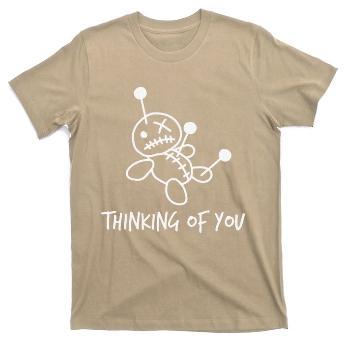 Thinking Of You Funny Voodoo Doll Valentine's Day Joke Gifts T-Shirt