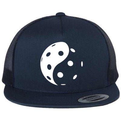 The Original Yin Yang Pickleball Great Gift Flat Bill Trucker Hat