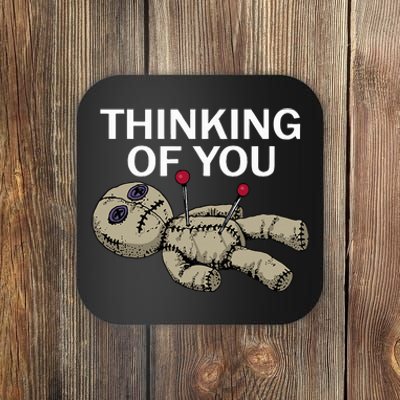 Thinking Of You Voodoo Doll Coaster