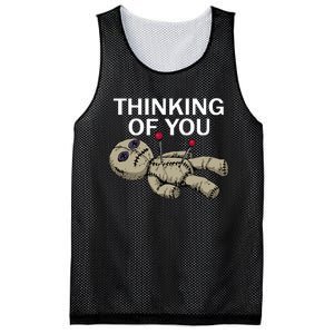 Thinking Of You Voodoo Doll Mesh Reversible Basketball Jersey Tank