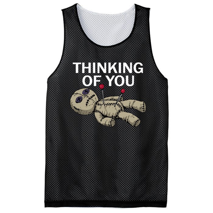 Thinking Of You Voodoo Doll Mesh Reversible Basketball Jersey Tank