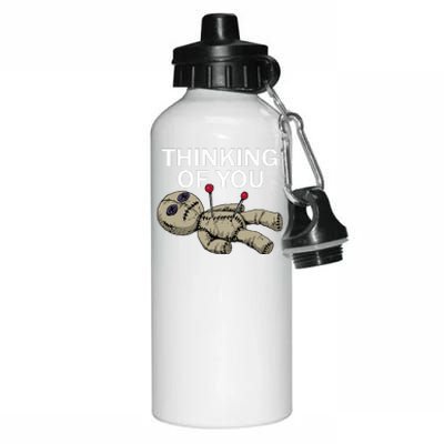 Thinking Of You Voodoo Doll Aluminum Water Bottle 