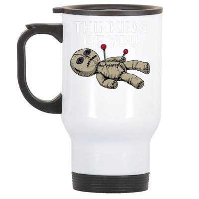 Thinking Of You Voodoo Doll Stainless Steel Travel Mug