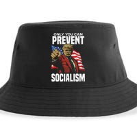 Trump Only You Can Prevent Socialism Sustainable Bucket Hat