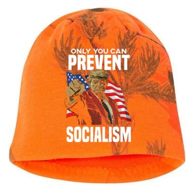 Trump Only You Can Prevent Socialism Kati - Camo Knit Beanie