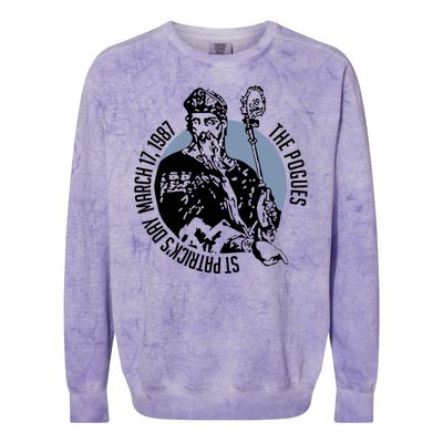 The Pogues 1987 St Patricks Day Tour Colorblast Crewneck Sweatshirt