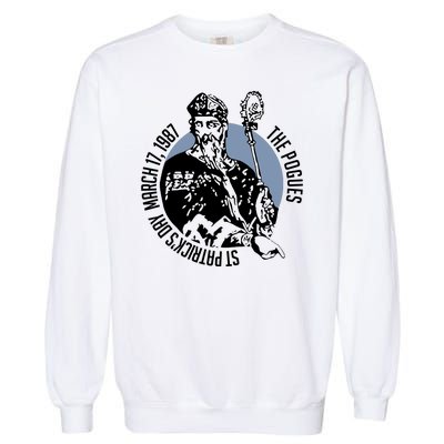 The Pogues 1987 St Patricks Day Tour Garment-Dyed Sweatshirt