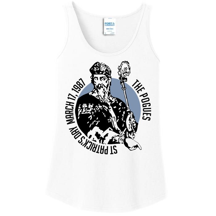 The Pogues 1987 St Patricks Day Tour Ladies Essential Tank