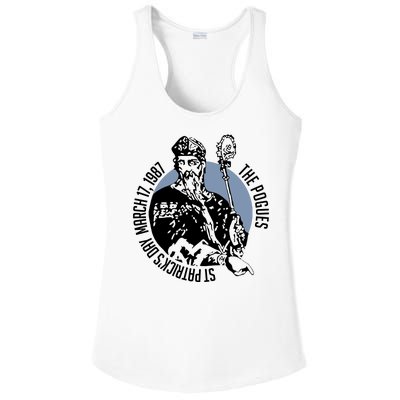 The Pogues 1987 St Patricks Day Tour Ladies PosiCharge Competitor Racerback Tank