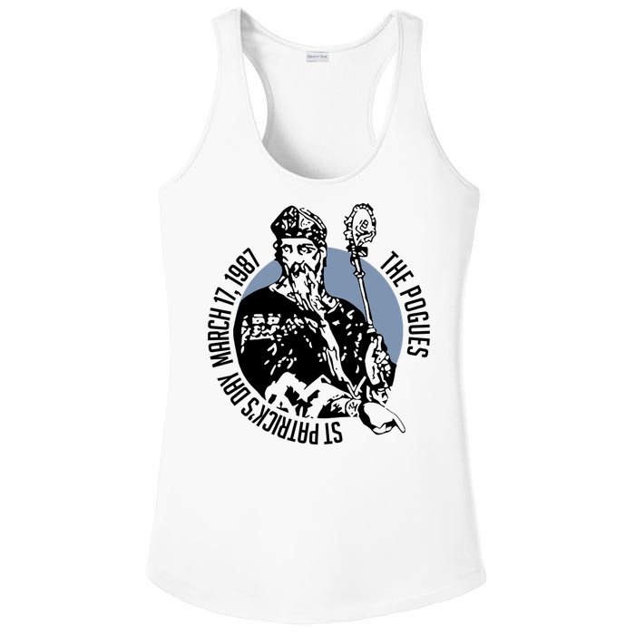 The Pogues 1987 St Patricks Day Tour Ladies PosiCharge Competitor Racerback Tank