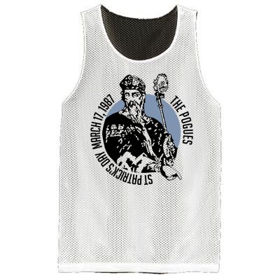 The Pogues 1987 St Patricks Day Tour Mesh Reversible Basketball Jersey Tank