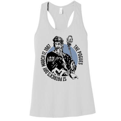 The Pogues 1987 St Patricks Day Tour Women's Racerback Tank