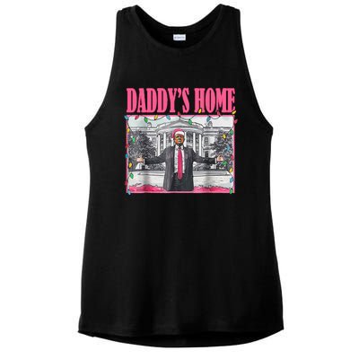 Trump Pin.K 2024 Take America Back DaddyS Home Christmas Ladies PosiCharge Tri-Blend Wicking Tank