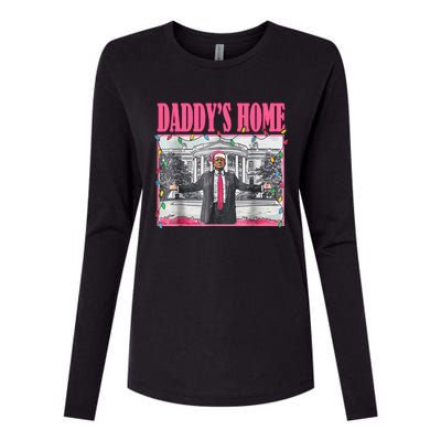 Trump Pin.K 2024 Take America Back DaddyS Home Christmas Womens Cotton Relaxed Long Sleeve T-Shirt