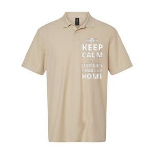 Trump President 2024 Keep Calm Cuz DaddyS Finally Home Softstyle Adult Sport Polo