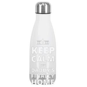 Trump President 2024 Keep Calm Cuz DaddyS Finally Home Stainless Steel Insulated Water Bottle