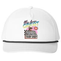 Trump Pink 2024 Funny Trump Take America Back Daddys Home Gift Snapback Five-Panel Rope Hat