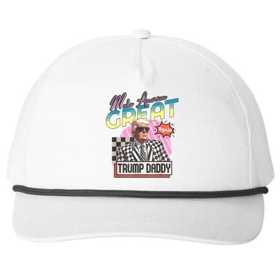 Trump Pink 2024 Funny Trump Take America Back Daddys Home Gift Snapback Five-Panel Rope Hat