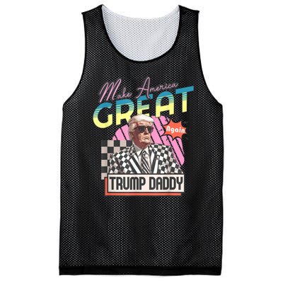 Trump Pink 2024 Funny Trump Take America Back Daddys Home Gift Mesh Reversible Basketball Jersey Tank