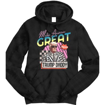 Trump Pink 2024 Funny Trump Take America Back Daddys Home Gift Tie Dye Hoodie