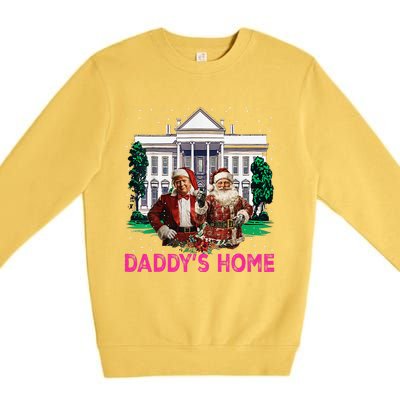 Trump Pin.K 2024 Take America Back DaddyS Home Christmas Premium Crewneck Sweatshirt