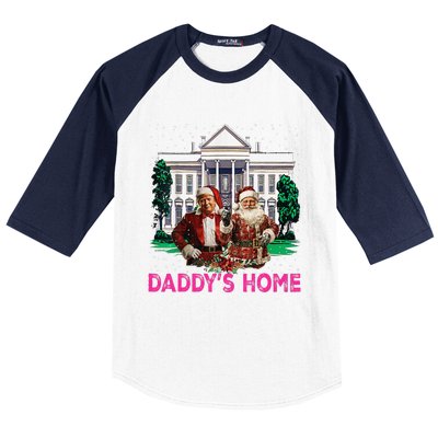 Trump Pin.K 2024 Take America Back DaddyS Home Christmas Baseball Sleeve Shirt