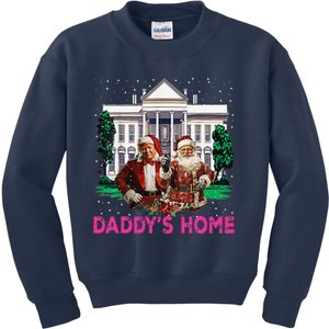 Trump Pin.K 2024 Take America Back DaddyS Home Christmas Kids Sweatshirt