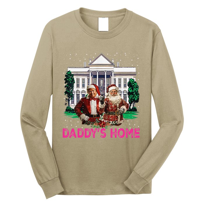 Trump Pin.K 2024 Take America Back DaddyS Home Christmas Long Sleeve Shirt