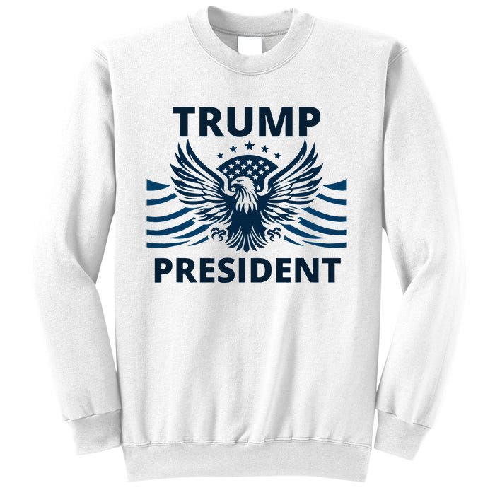 Trump President 2024 Eagle Strong Leadership Sweatshirt