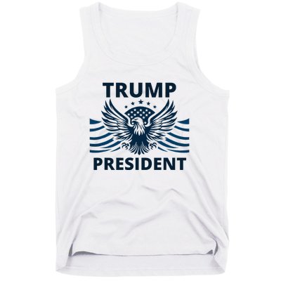 Trump President 2024 Eagle Strong Leadership Tank Top