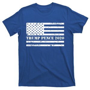 Trump Pence 2020 White Distressed American Flag Gift T-Shirt