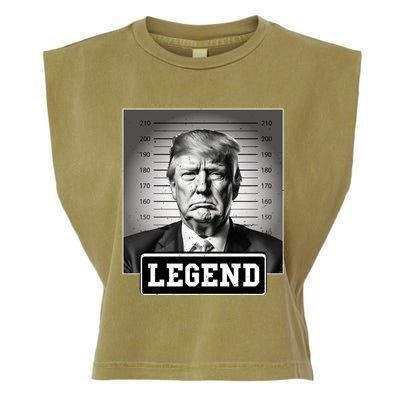 Trump President 2024 Mugshot President Legend Gift Garment-Dyed Women's Muscle Tee