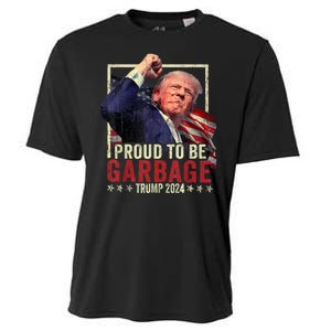 Trump President 2024 Election Proud To Be Garbage Cooling Performance Crew T-Shirt