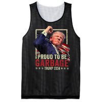 Trump President 2024 Election Proud To Be Garbage Mesh Reversible Basketball Jersey Tank