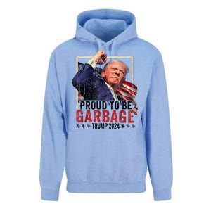 Trump President 2024 Election Proud To Be Garbage Unisex Surf Hoodie