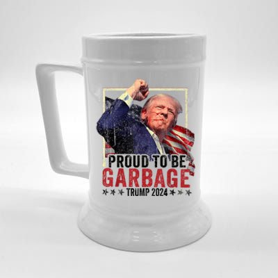 Trump President 2024 Election Proud To Be Garbage Beer Stein