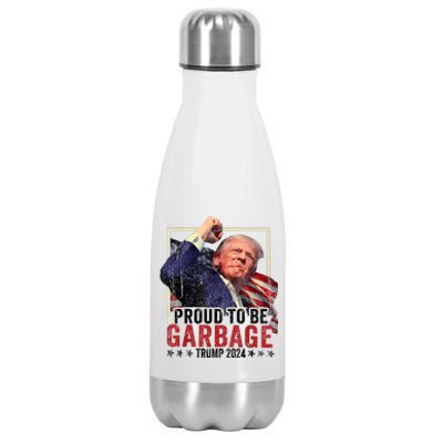 Trump President 2024 Election Proud To Be Garbage Stainless Steel Insulated Water Bottle