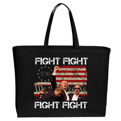 Trump Pennsylvania 2024 Fight We The People Cotton Canvas Jumbo Tote