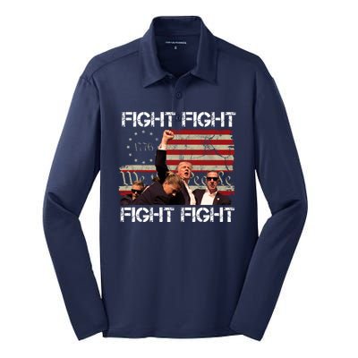 Trump Pennsylvania 2024 Fight We The People Silk Touch Performance Long Sleeve Polo