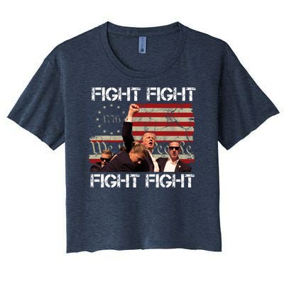 Trump Pennsylvania 2024 Fight We The People Women's Crop Top Tee