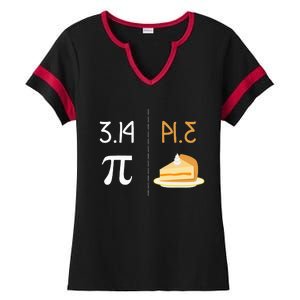 Thanksgiving Pie 314 Apple Pumpkin Pi Math Twist Ladies Halftime Notch Neck Tee