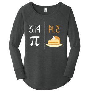 Thanksgiving Pie 314 Apple Pumpkin Pi Math Twist Women's Perfect Tri Tunic Long Sleeve Shirt