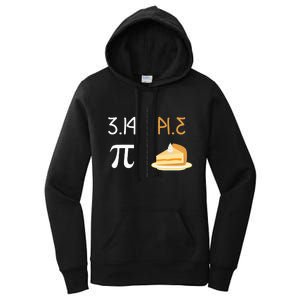 Thanksgiving Pie 314 Apple Pumpkin Pi Math Twist Women's Pullover Hoodie