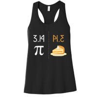 Thanksgiving Pie 314 Apple Pumpkin Pi Math Twist Women's Racerback Tank